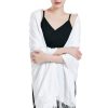 Womens Large Soft Wedding Evening Pashmina Shawls Wrap Scarfs