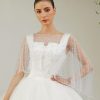 EllieHouse Womens Soft Tulle Bridal Scarf Evening Shawl Wedding Wraps CF40