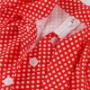 Women's Retro Casual Empire Waist Swing Dress Rockabilly 60s 70s Short Sleeve Summer Party Dresses