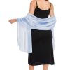 Shawls and Wraps for Evening Dresses Sheer Chiffon Women Elegant Soft Silky Wraps Wedding Bridal Scarf
