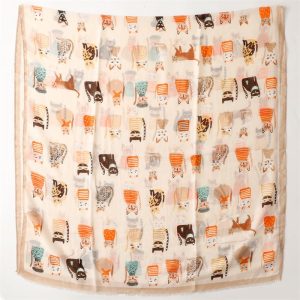 Boho Scarf for Women Lightweight Floral Printed Scarves Fashion Wrap Shawl for All Seasons