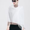 Womens Large Soft Wedding Evening Pashmina Shawls Wrap Scarfs