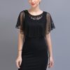 1920s Women’s Shawl Wraps Sequin Beaded Bridal Shawls Flapper Evening Cape