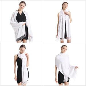 Pashmina Scarf and Shawl - Soft Women Pashminas Wrap for Wedding Evening Party (20 Colors)