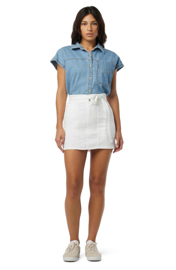 Women's Tie Waist Mini Skirt