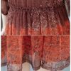 Women's Plus Size Floral Mesh Midi Dress Slimming Wedding Guest Party Dresses