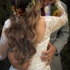 Wedding Dresses for Bride 2025 with Lace Appliques Chiffon A Line Women Dress Long Sleeves Beach Bride Dress