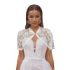 Pearl Wedding Appliques Shawls Lace Bridal Fringe Wraps Bridal Stoles Wraps for Women
