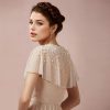 Pearls Wedding Capes Shawl Wrap Shrug Bridal Evening Dress Jackets Flapper Bolero Cover Up for Party Formal