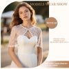 Elegant Lace Shawl for Women, Floral Lace Shawls and Wraps for Weddings Party Guest Bride Bridesmaid