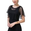 1920s Women’s Shawl Wraps Sequin Beaded Bridal Shawls Flapper Evening Cape