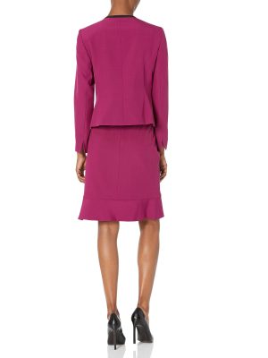 Women's Framed Jacket/Flounce Skirt Suit
