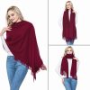Cashmere Wool Shawl Scarf,Winter Thick Super Soft Pashminas Shawl Wrap Stole