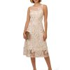 Women's 3D Embroidery Midi Dress