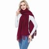 Cashmere Wool Shawl Scarf,Winter Thick Super Soft Pashminas Shawl Wrap Stole