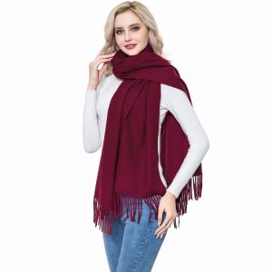 Cashmere Wool Shawl Scarf,Winter Thick Super Soft Pashminas Shawl Wrap Stole