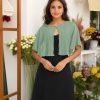 Capelets for Women Soft Chiffon Shawls Wraps Shurg for Evening Wedding Capes Bolero Cover Up
