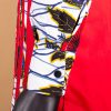 Dashiki African Dresses for Women Top and Split Skirts Matching Men Shirts and Pants Sets Couple Outfits