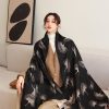 Fashion Large Scarf Winter Pashmina Shawls & Wraps for Women Extra Soft Cashmere Feel Throw Womens Cold Scarfs