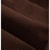 Women's Plus Size 2 Piece Outfit Corduroy Sleeveless Button Down Crop Vest Blazer and Pleated Mini Skirt Set