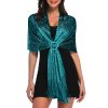 Sparkling Metallic Shawls and Wraps for Evening Party/Wedding/Formal Dresses (With Free Buckle)