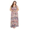 Women's Metallic Floral Formal Dress