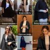 Flannel Faux Poncho for Women Lightweigh Blanket Warm TV Shawl Winter Coat Sweater Cape