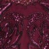 Women's Beaded Column Long Dress