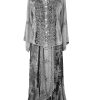 Women's 2025 Summer Winter Rayon Velvet Vintage Boho Embroidered High Waist Maxi Skirt - Long Skirts for Women