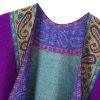 Women's Retro Style Vintage Pattern Tassel Poncho Shawl Cape Wraps For Women